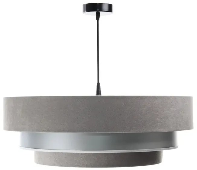 Szaro-srebrna potrójna lampa wisząca - 5X S443 P3-A46
