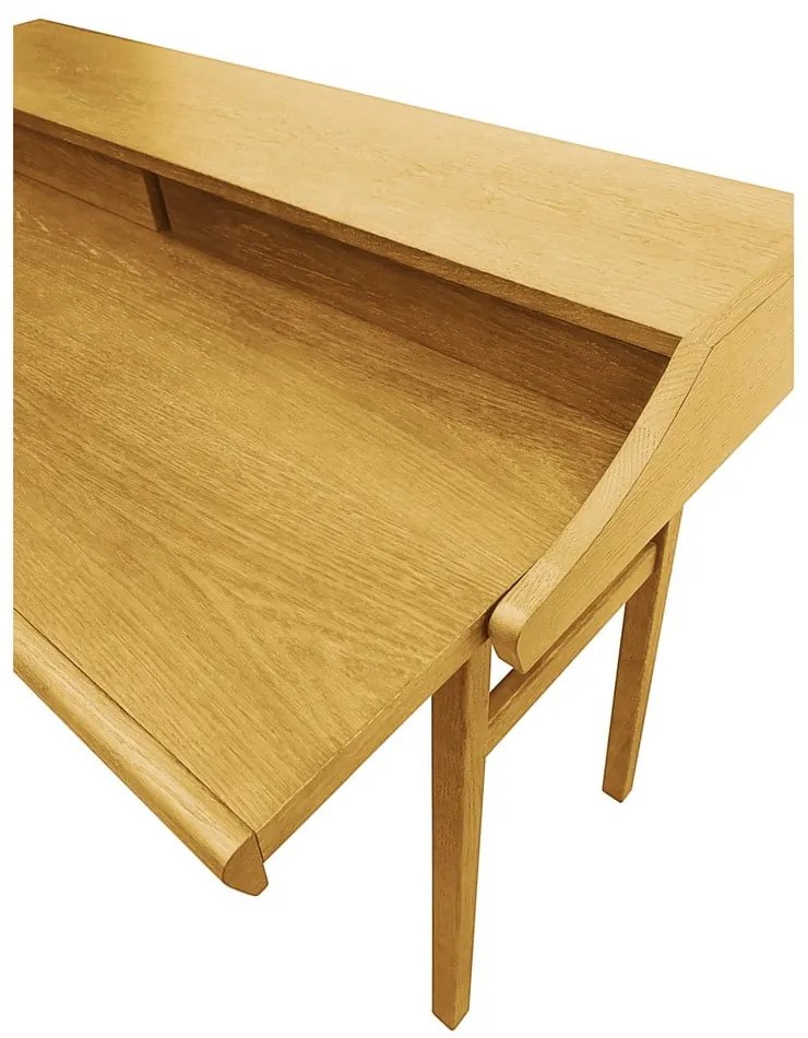 Biurko w dekorze dębu z sekretarzykiem 44x115 cm Carteret – Woodman