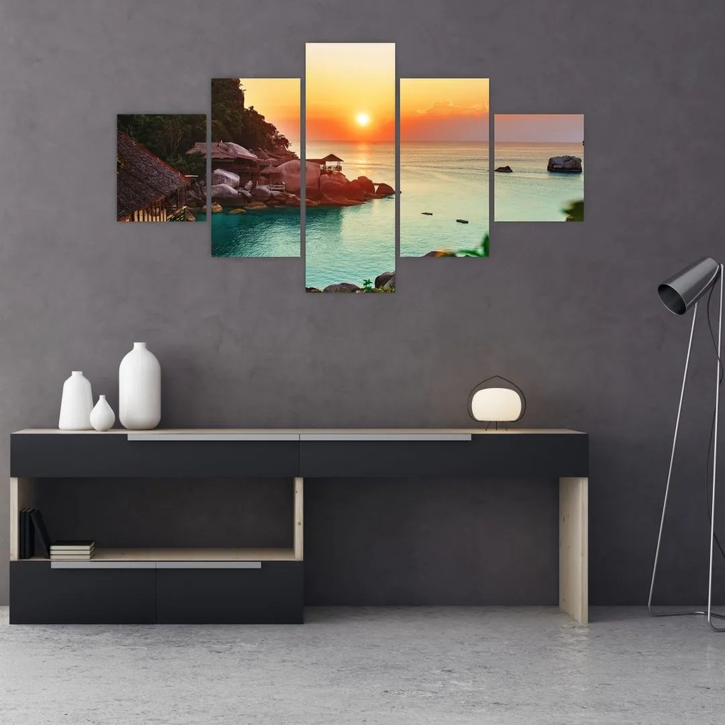 Obraz pięknej plaży (125x70 cm)