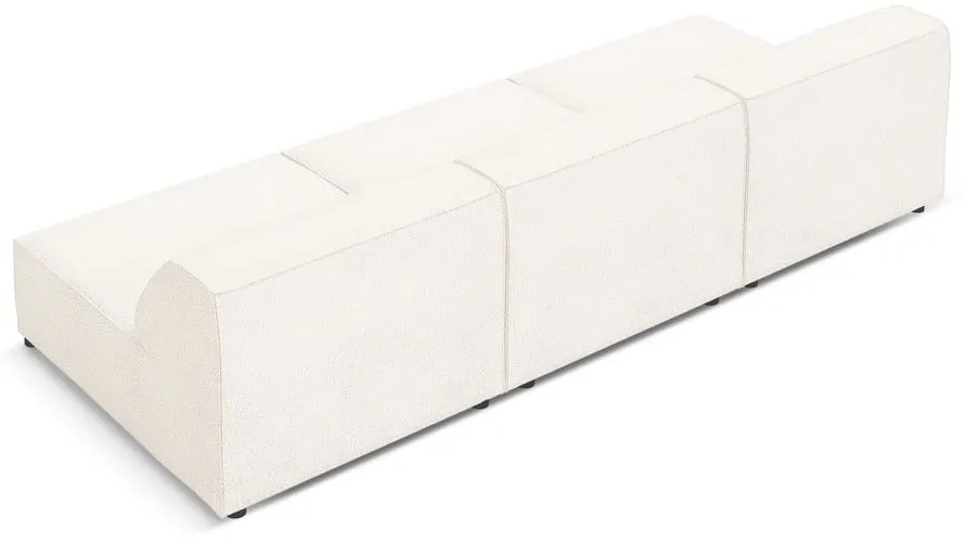 Kremowa sofa z materiału bouclé 240 cm Jodie – Micadoni Home