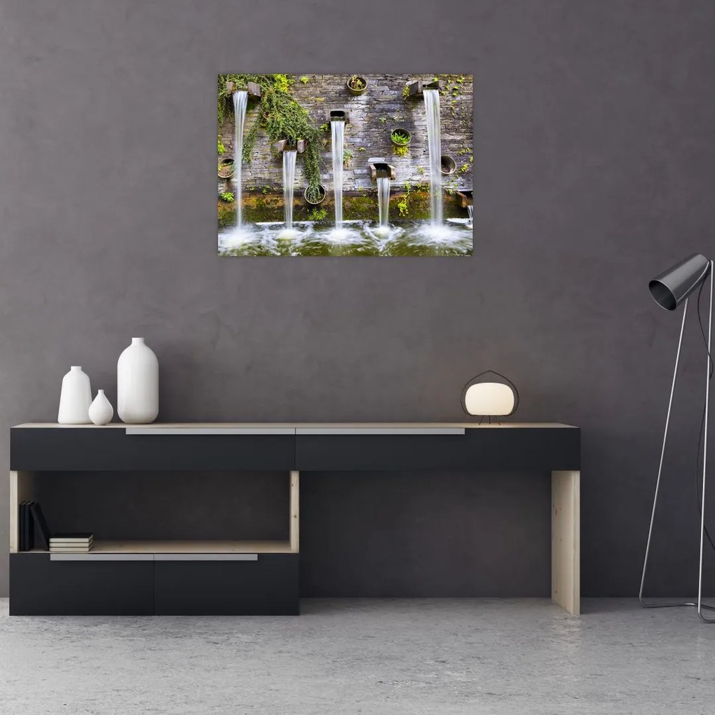 Obraz na szkle - Kamienny mur, Hamburg, Niemcy (70x50 cm)