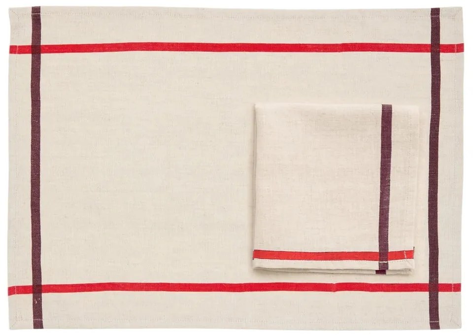 Maty stołowe z mieszanki lnu zestaw 2 szt. 35x50 cm Delma – Kave Home