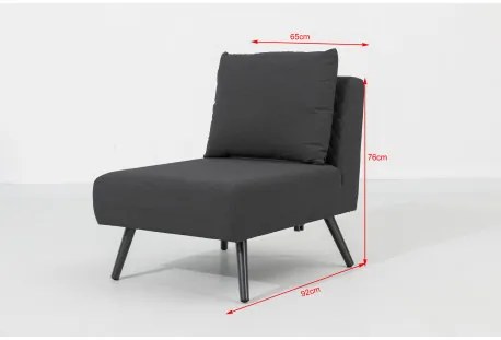 Melia LIKA-TEX® antracyt - luksusowy zestaw ogrodowy