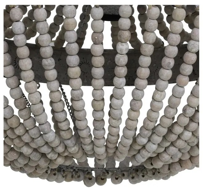 Biała lampa wisząca z metalowym kloszem ø 36 cm Luna – Light & Living