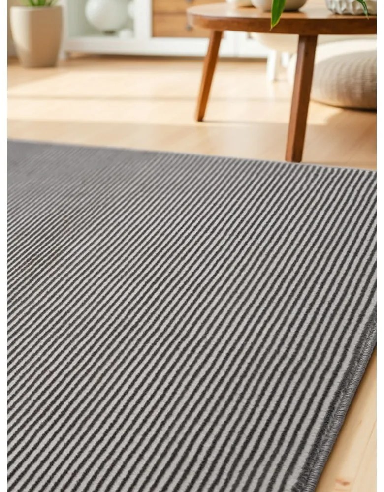 Antracytowo-kremowy chodnik 80x240 cm Perles Dolomite – Elle Decoration