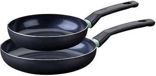 Zestaw 2 patelni indukcyjnych Fackelmann Brandao z recyklingowanego aluminium, powłoka ceramiczna nieprzywierająca Ø20 i 24 cm bez PFAS