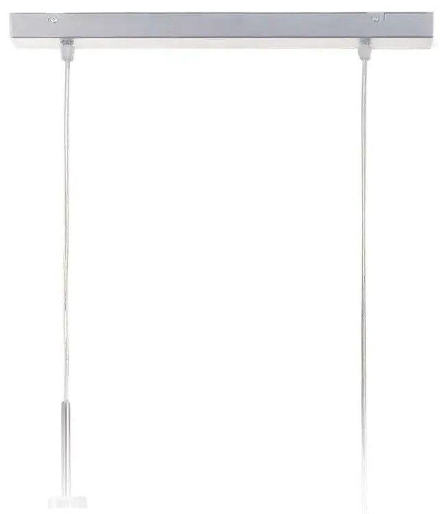 Lampa wisząca regulowana z chromowanym stelażem - B5-C25