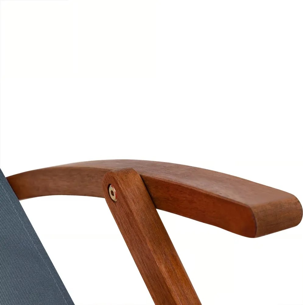 Leżak ogrodowy SIENA, 94x60x94cm, antracytowa Jurhan