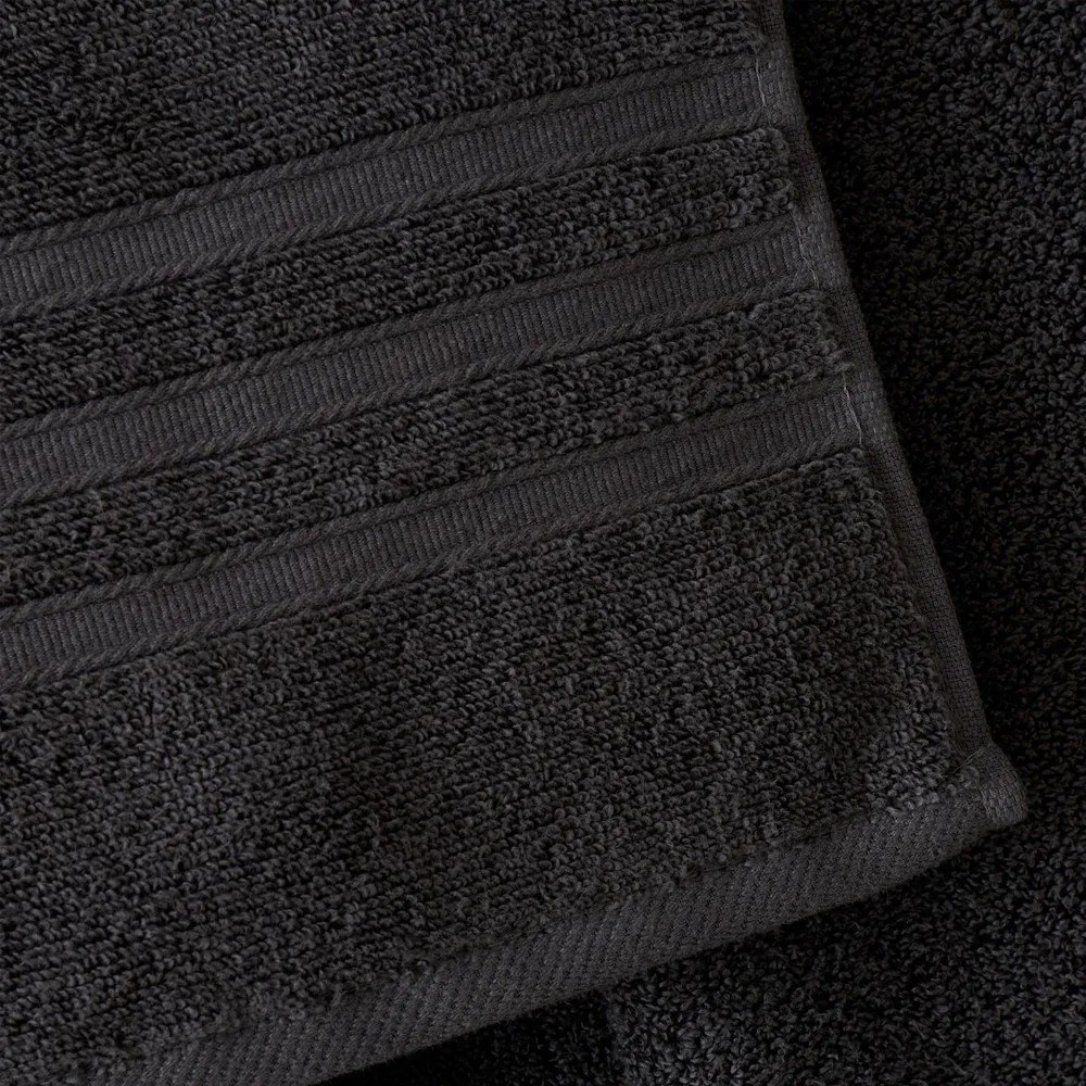 Ciemnoszare bawełniane ręczniki kąpielowe zestaw 2 szt. frotte 90x140 cm Zero Twist – Catherine Lansfield