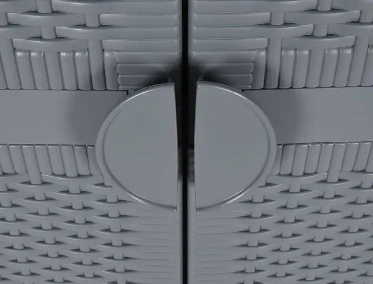 Szara szafa gospodarcza dwudrzwiowa S2-A34