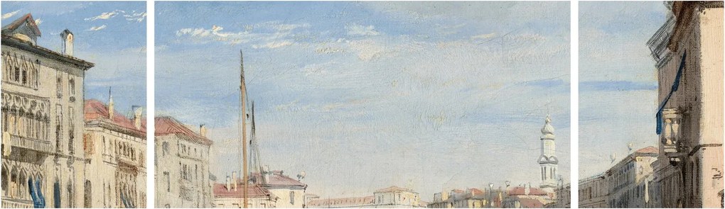 Obraz - Richard Parkes Bonington, The Grand Canal, reprodukcje (170x50 cm)
