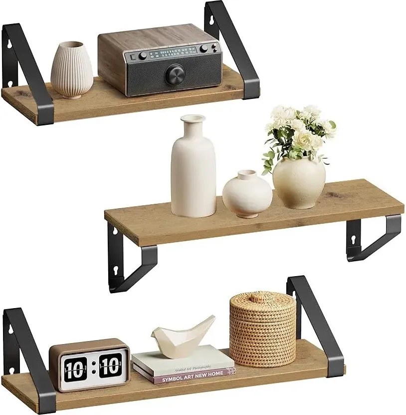 Komplet 3 półek wiszących dąb artisan K8-M18