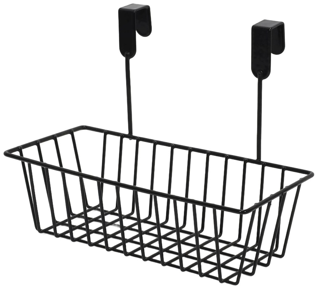 Metalowy koszyk do zawieszenia na drzwiach, 28 x 15 x 21 cm