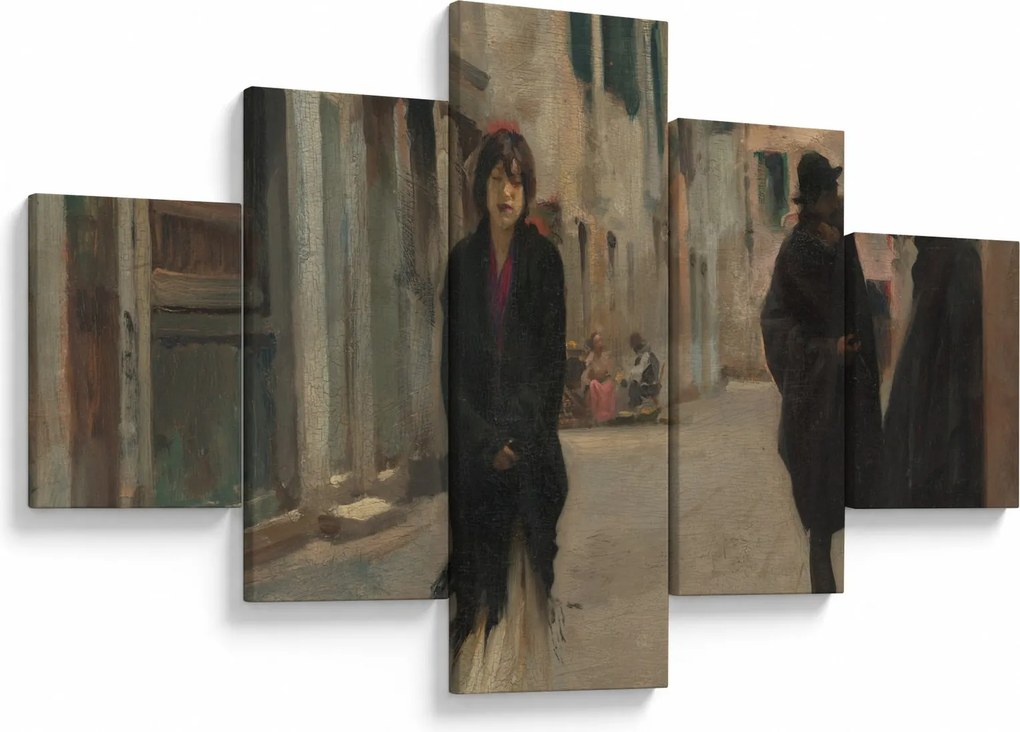 Obraz - John Singer Sargent, Street in Venice, reprodukcje (125x70 cm)