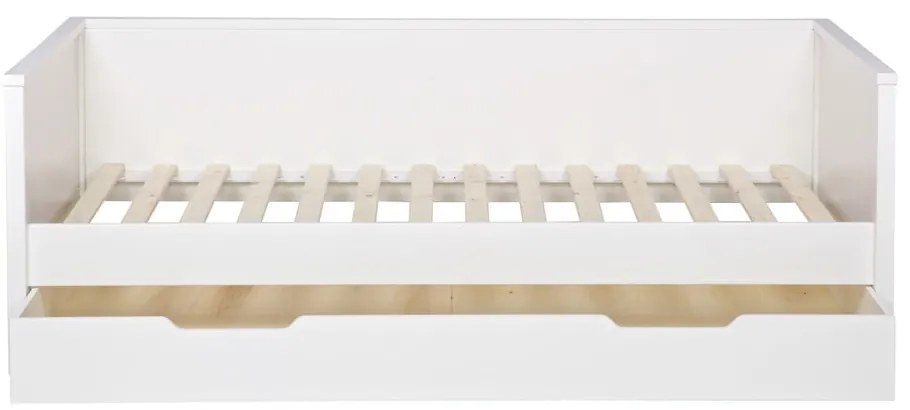 Biała szuflada pod łóżko WOOOD Nikki, 200x90 cm