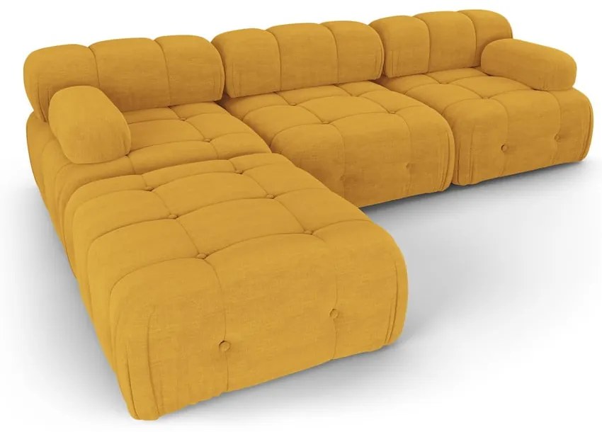 Musztardowy narożnik Ferento – Cosmopolitan Design