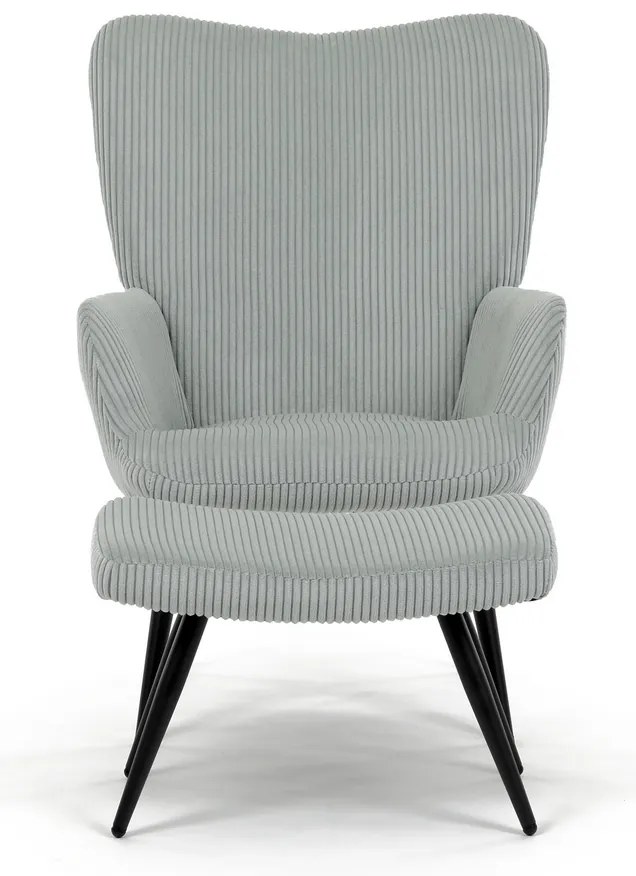 Fotel relaksacyjny z podnóżkiem L7285 BLUE6,niebieski