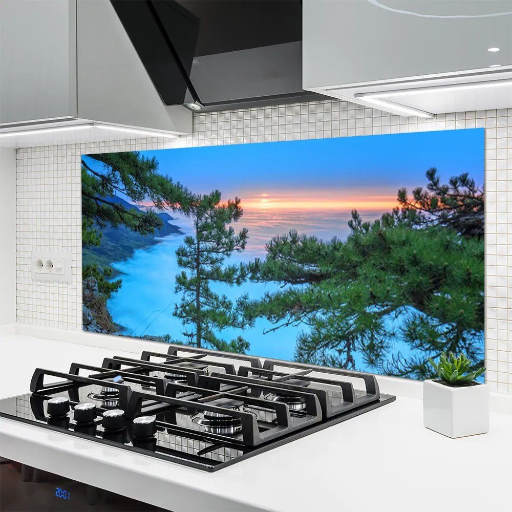 Panel Kuchenny Majestatyczne Drzewa W Lesie