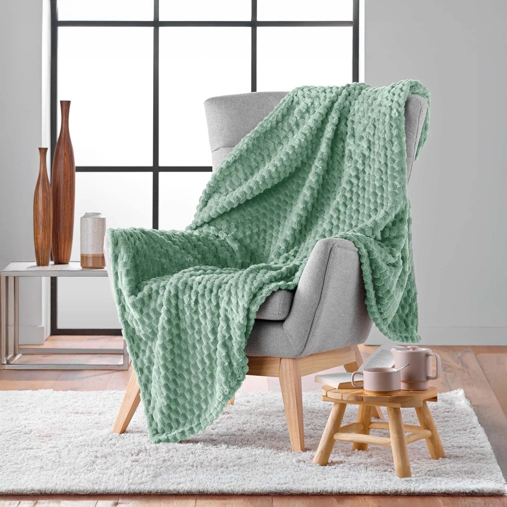 Narzuta flanelowa 125 x 150 cm FROSTY