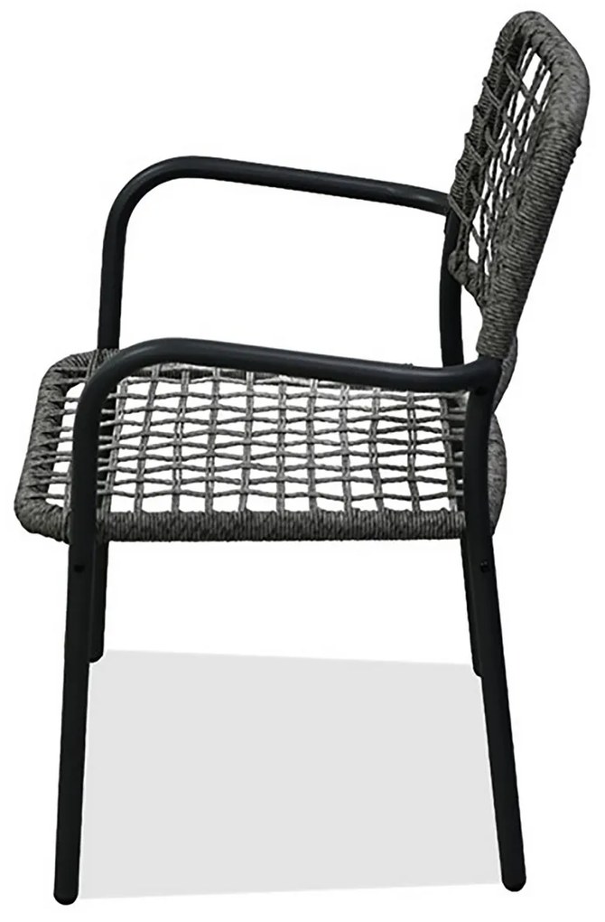 Zestaw ogrodowy Autronic 1+2, metal, polyratan,szary, AZ-L1103 GREY