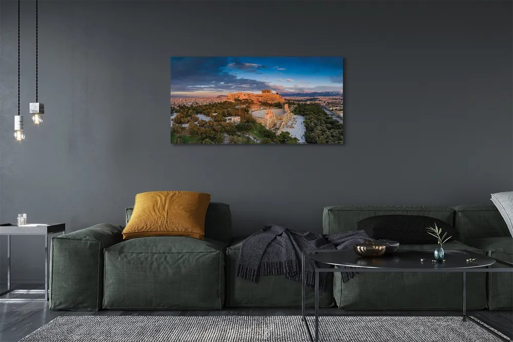 Obraz na płótnie Grecja Panorama architektura Ateny