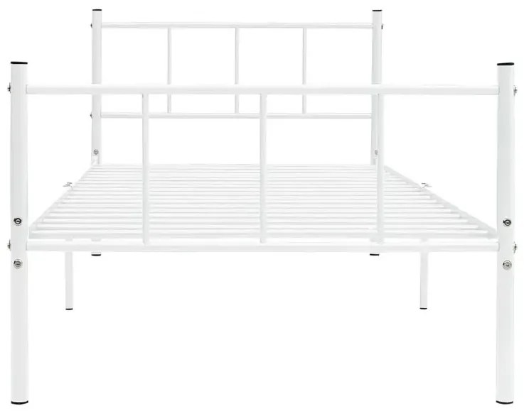 Białe metalowe łóżko pojedyncze 90x200 cm Z1-H88