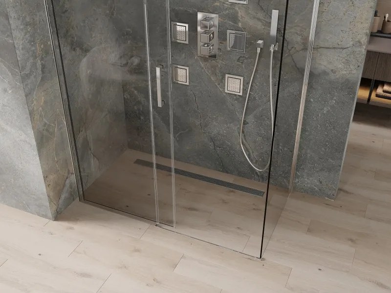 Mexen Omega kabina prysznicowa rozsuwana 160 x 90 cm, transparent, chrom - 825-160-090-01-00