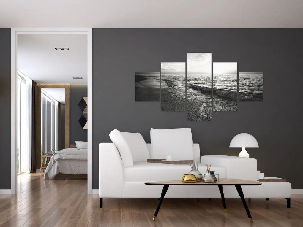 Obraz - Na brzegu morza (125x70 cm)