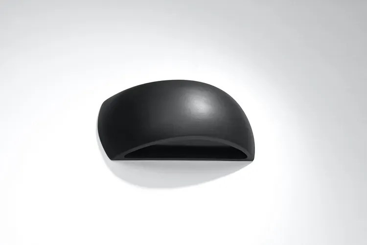 Czarny minimalistyczny kinkiet z ceramiki - EX716 A0-R17
