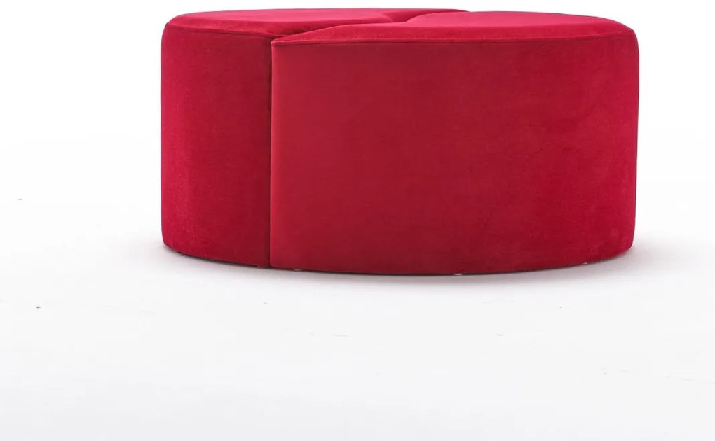 Stołek Alis Pouf Czerwony