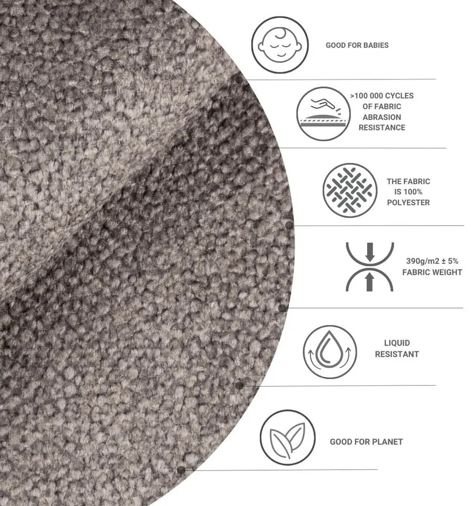 Brązowe łóżko boxspring ze schowkiem 140x200 cm Malte – Maison de Rêve