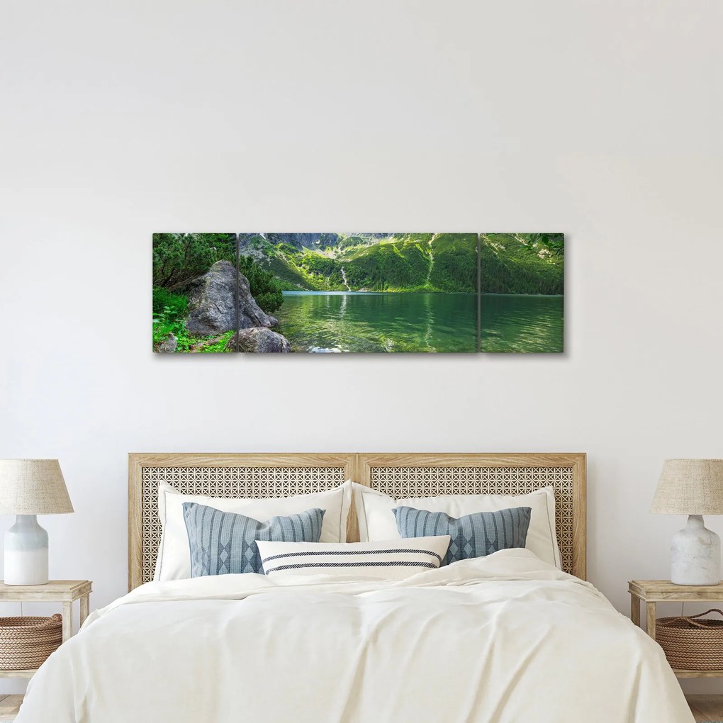 Obraz jeziora w Tatrach (170x50 cm)