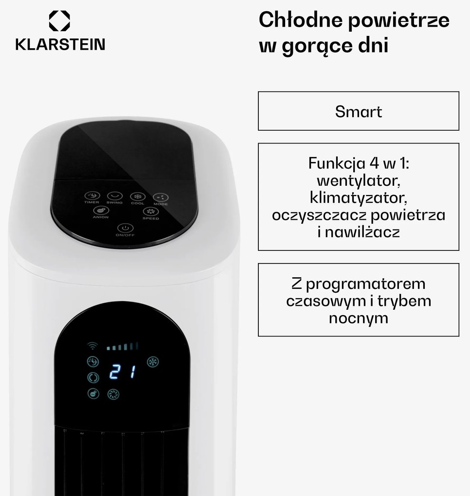 Klarstein Polar Tower Smart klimator 4 w 1
