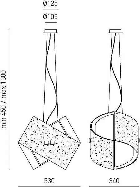 Camilla - Złota lampa wisząca 2XE27 max 2X70W IP20 - Lampa sufitowa o nowoczesnym designie z aluminium - Gniazdo E27