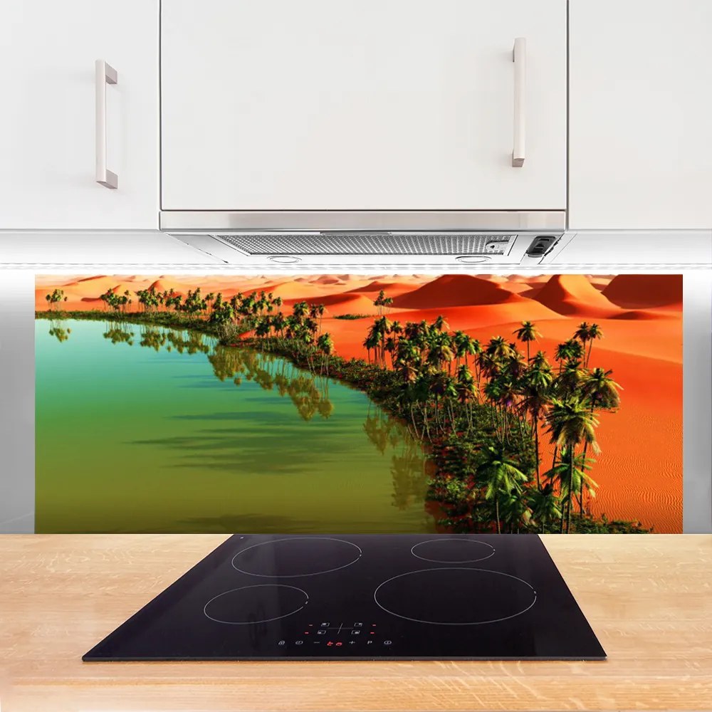 Panel Szklany Oaza Spokoju Na Pustyni