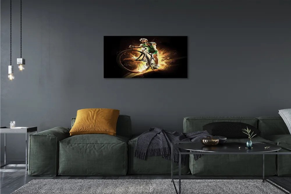 Obraz drukowany na płótnie Minimalistyczny Wizerunek Roweru