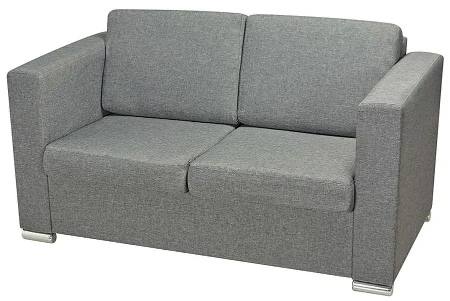 Dwuosobowa szara sofa loftowa - Telva 2Q