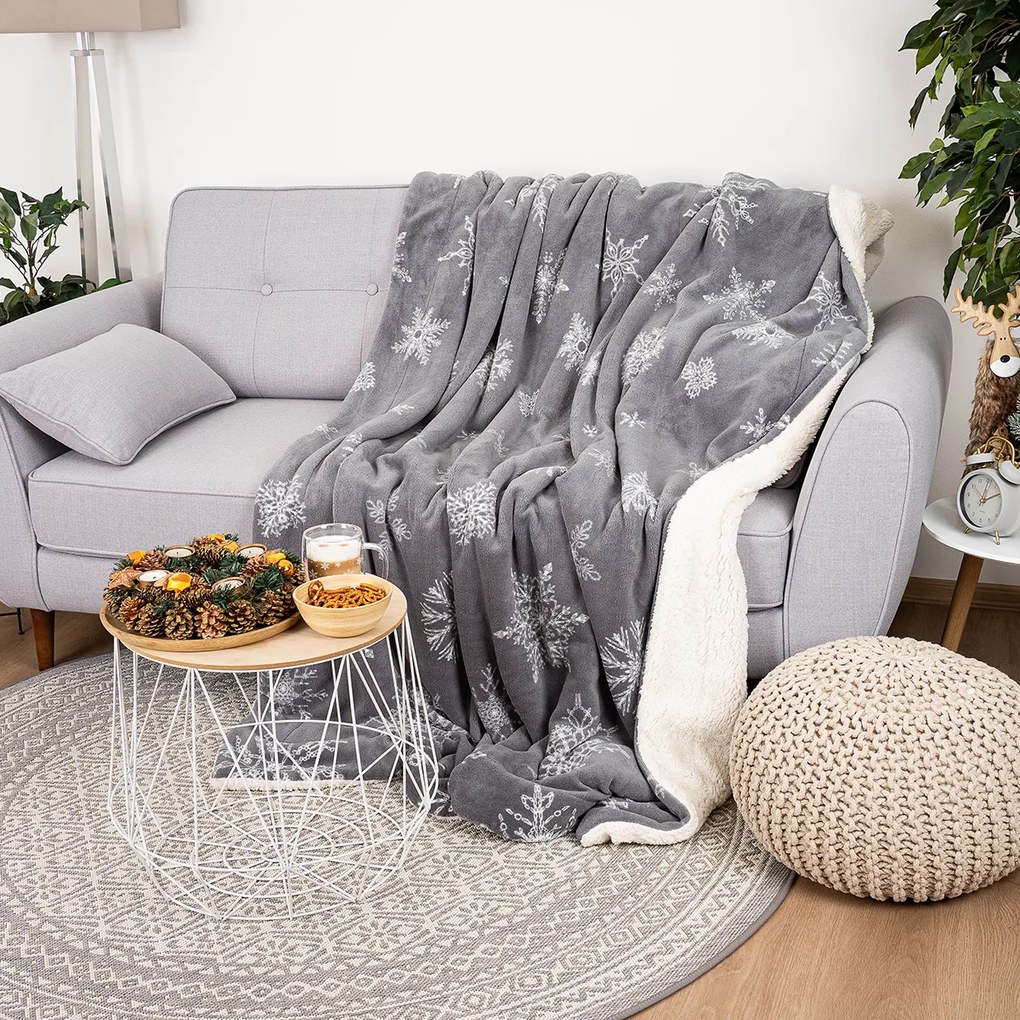 4Home Koc z barankiem Silent Snowfall, 150 x 200 cm