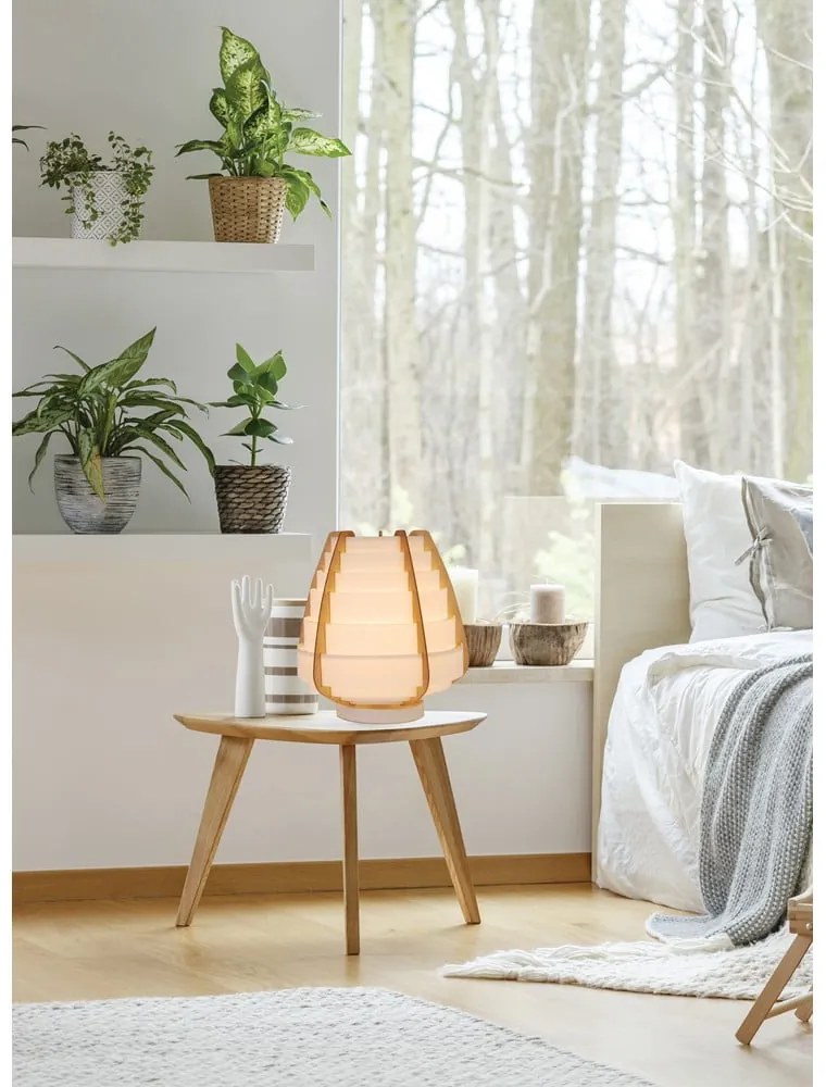 Biała lampa stołowa (wysokość 27 cm) Nagoja – Candellux Lighting