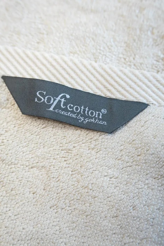 Damski szlafrok MAYA + ręczniki + pudełko XL Jasnobeżowy