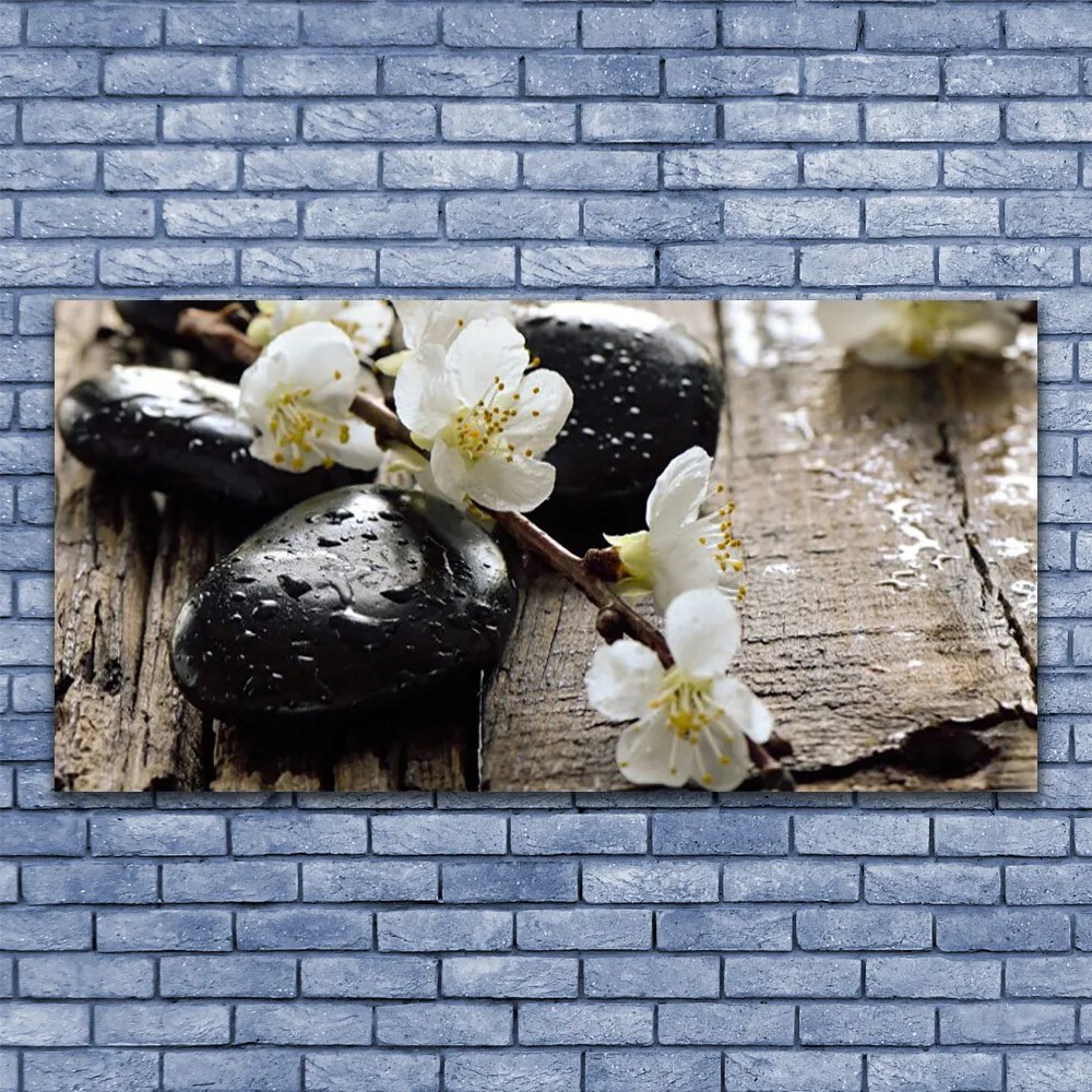 Obraz canvas Kwitnąca Gałązka Jabłoni