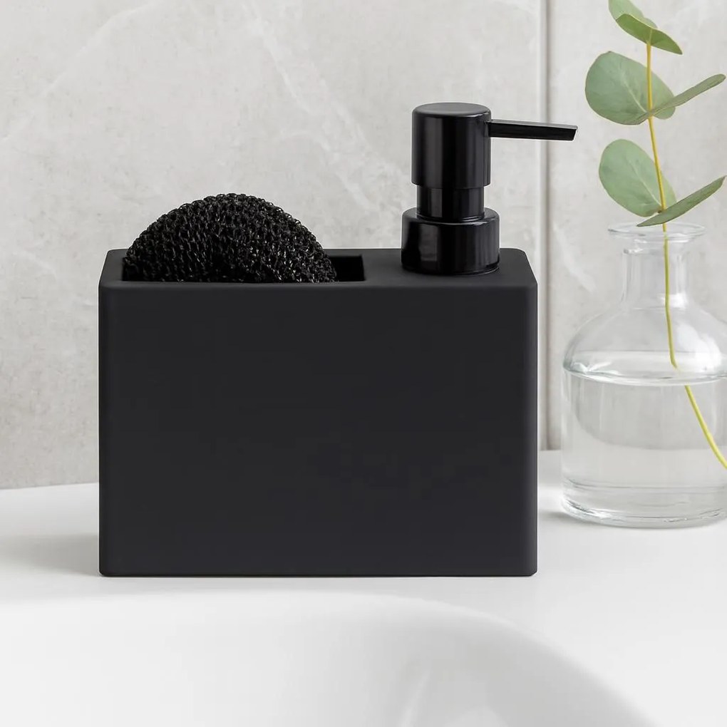 Dozownik z miejscem na gąbkę GRAIN z dolomitu, 320 ml