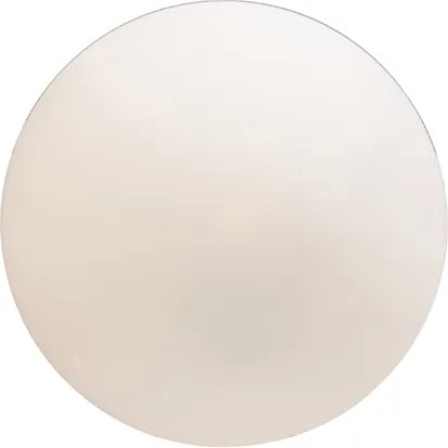 Inteligentna skandynawska lampa wisząca srebrna z opalowym szkłem 50 cm z WiFi A60 - Ball 50