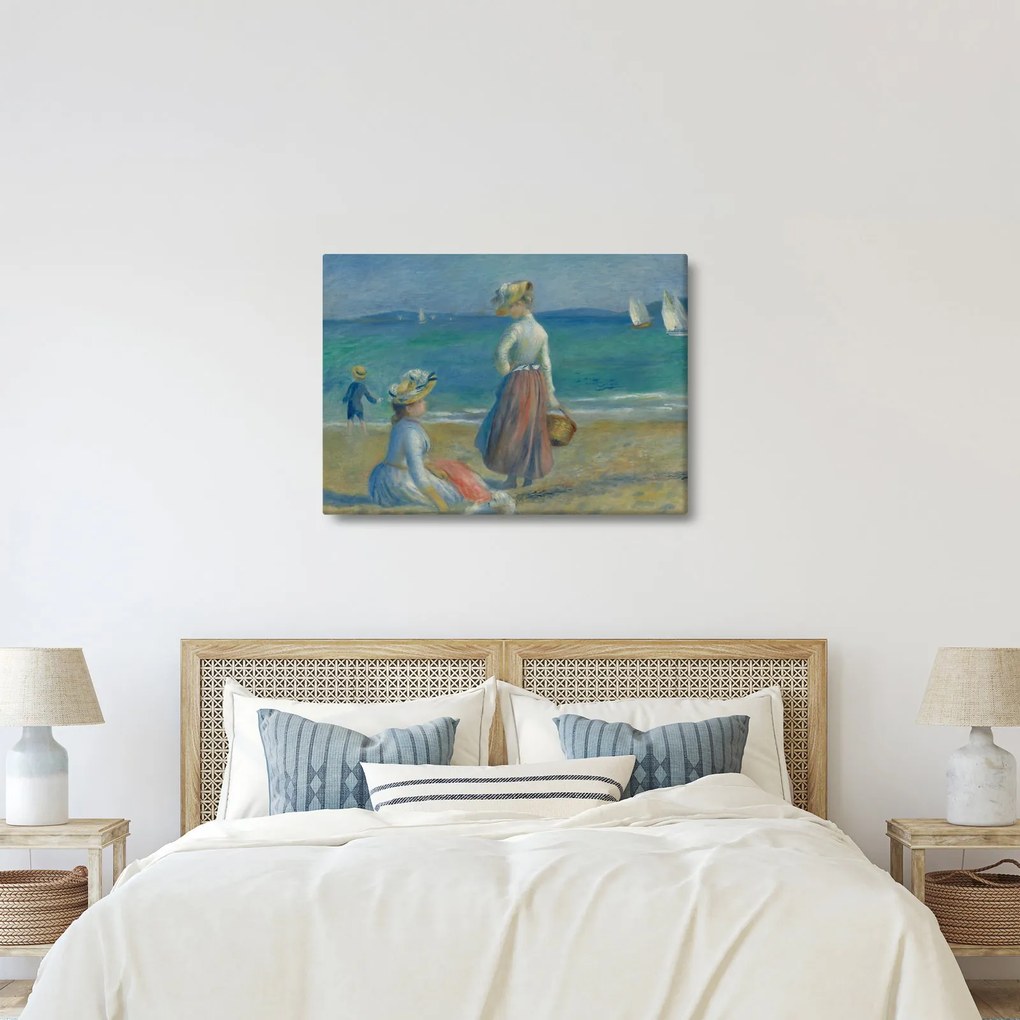 Obraz - Auguste Renoir, Figures on the Beach, reprodukcje (70x50 cm)