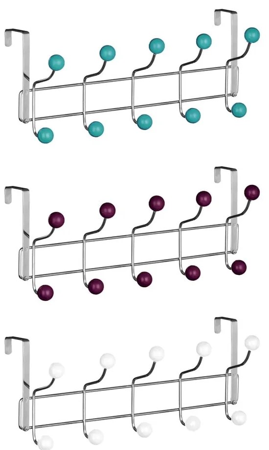 Miętowo-srebrny metalowy wieszak na drzwi 41 cm – Premier Housewares