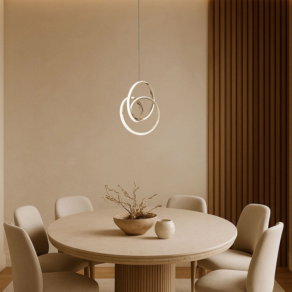 LAMPA WISZĄCA LED G076-1CP Złota