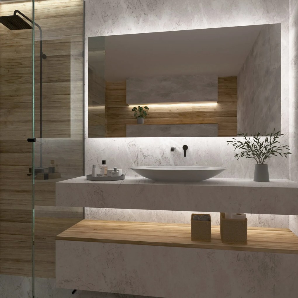 Lustro łazienkowe LED F4