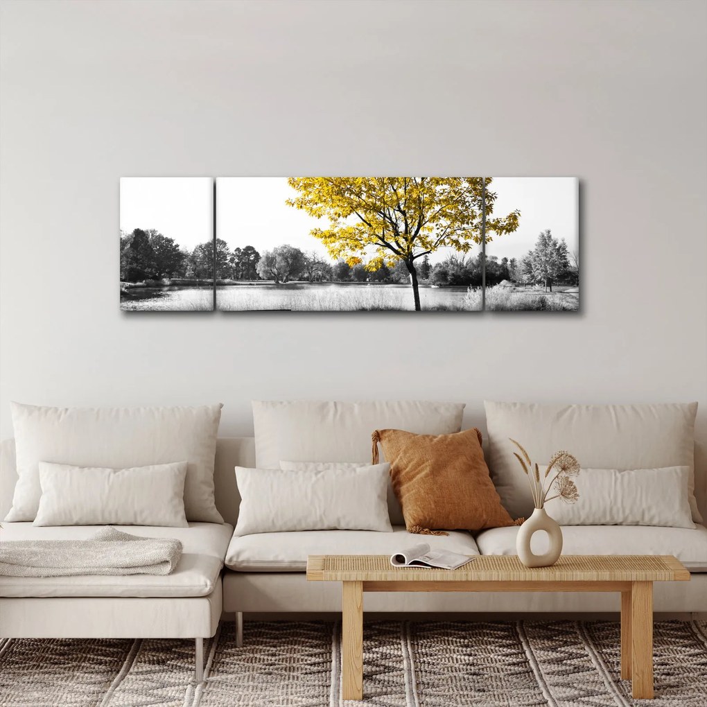 Obraz - Odpoczynek w parku (170x50 cm)