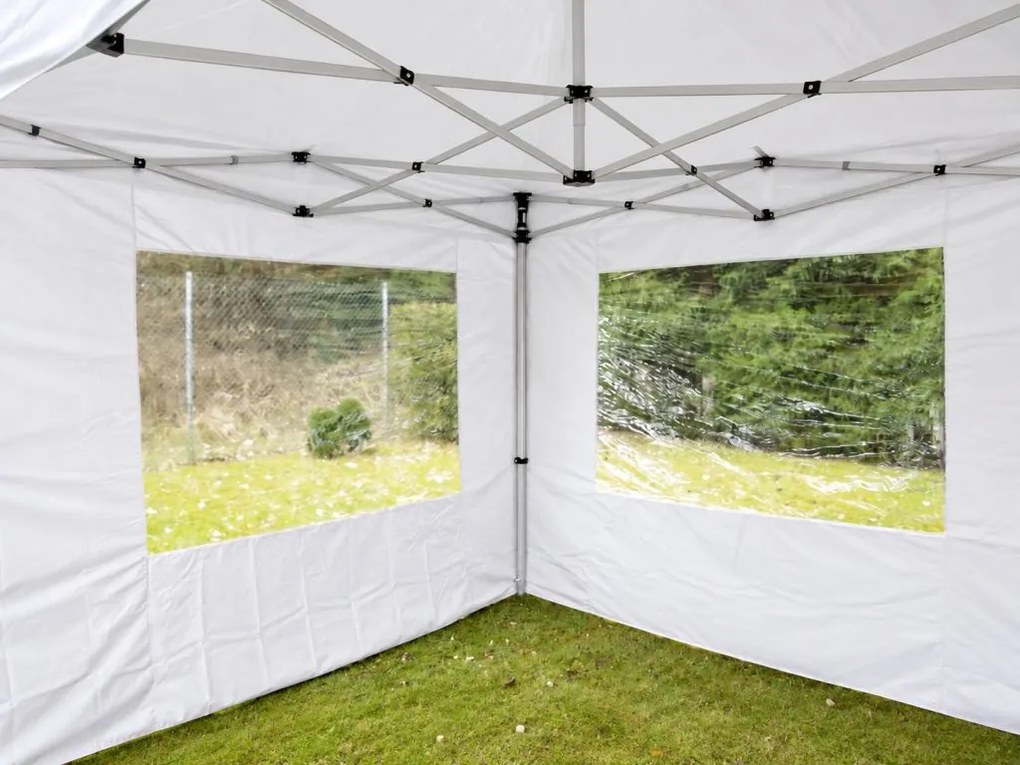 Pawilon ogrodowy rozkładany 3 x 6 m - biały