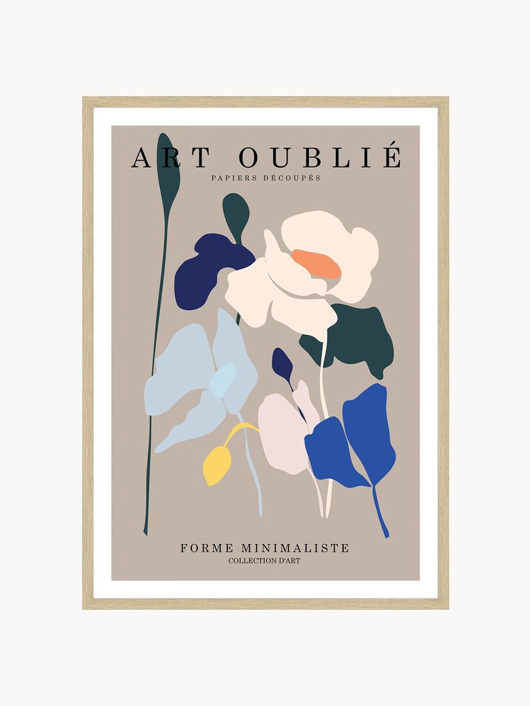 Oprawiony druk cyfrowy Flower